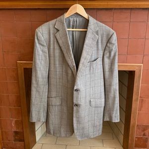 Dunhill - glen plaid sport coat size 44 long